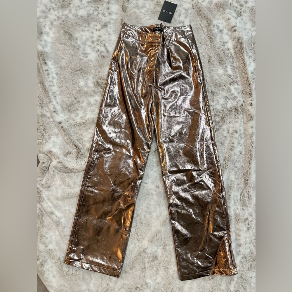 Rosegold metalic pant
